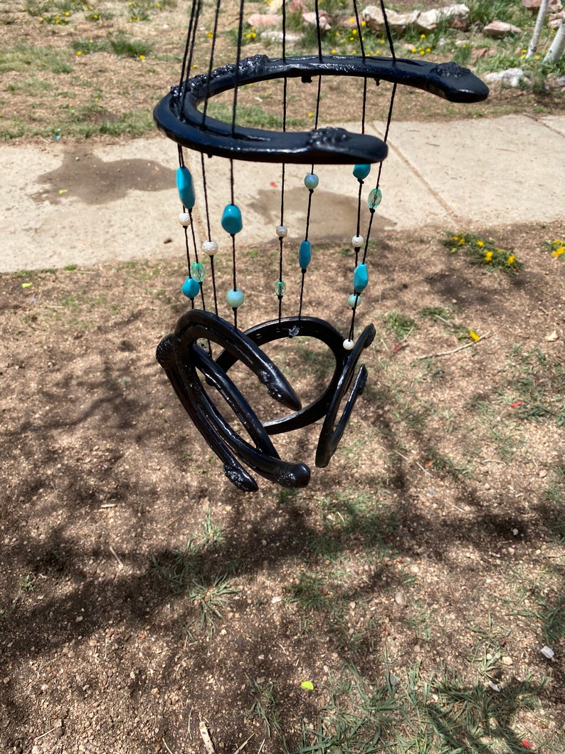 Horseshoe Wind Chimes Etsy