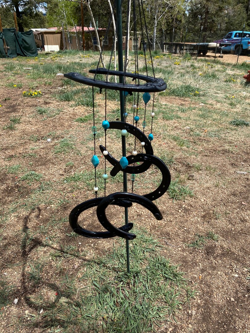 Horseshoe Wind Chimes Etsy