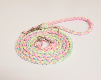 Welpenleine, Leine für kleine Hunde, Leine aus Paracord, 4-fach rundgeflochten, verschiedene Längen erhältlich