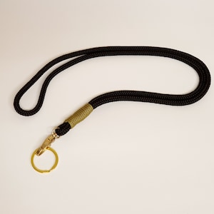 Lanyard, card strap, 6 mm rope, custom colors, ID strap