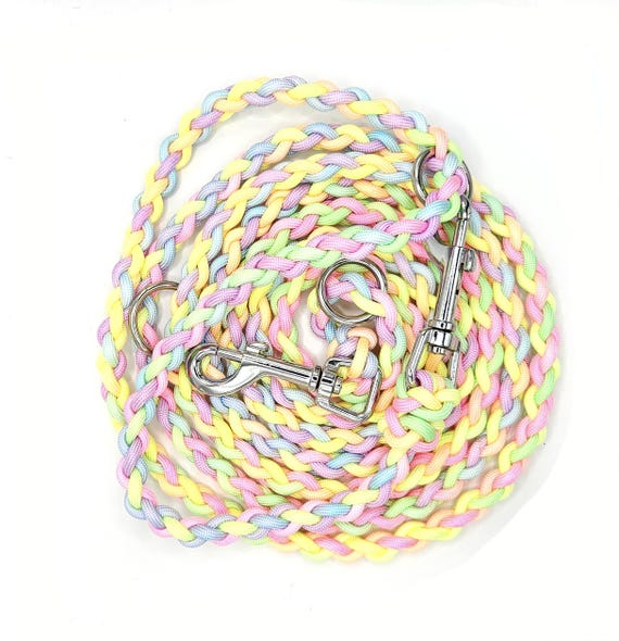 Welpenleine, Leine für kleine Hunde, Leine aus Paracord, 4-fach rundgeflochten, verschiedene Längen erhältlich