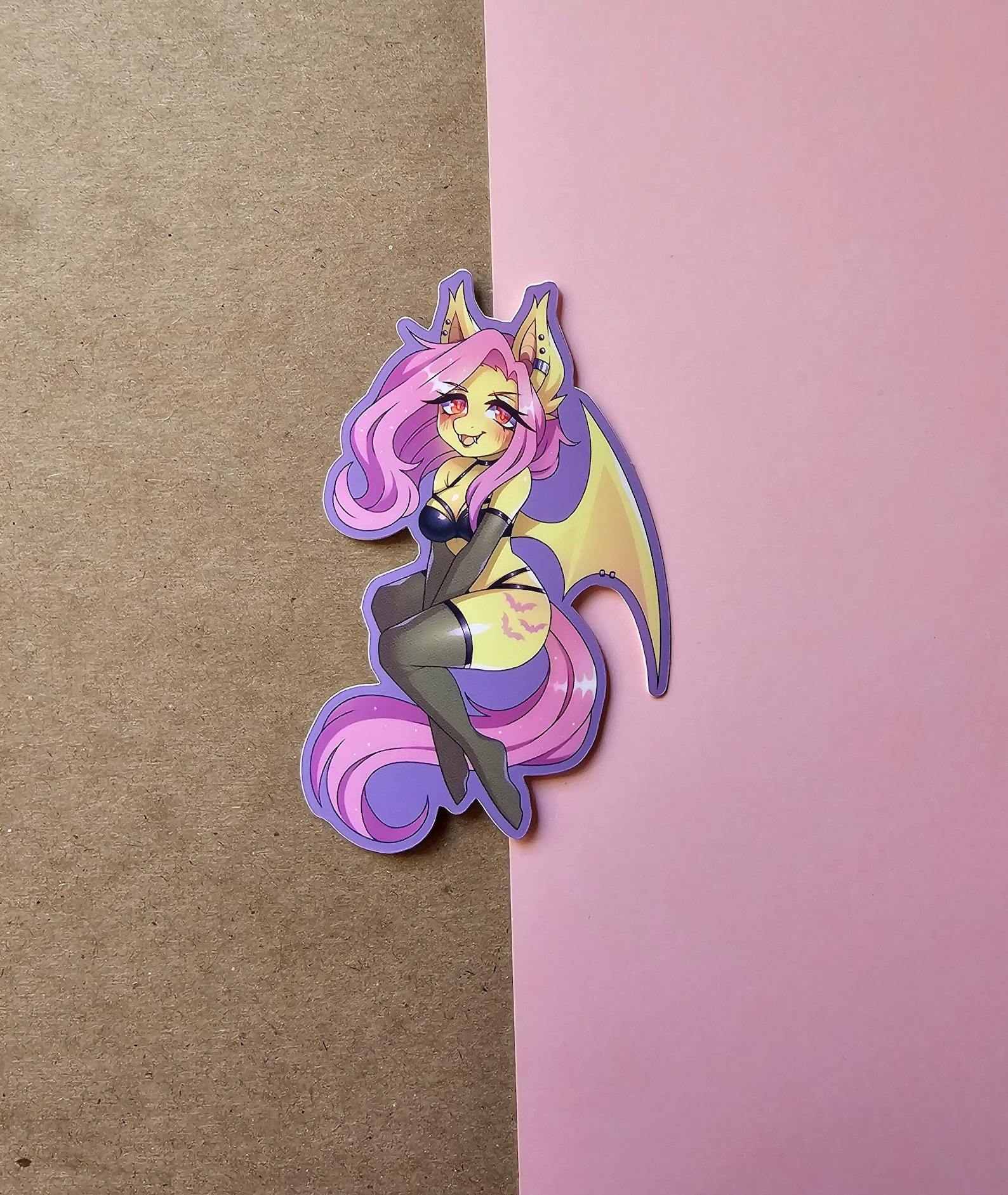 Flutter Bat Vinyl Sticker - Etsy