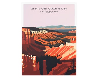 Bryce Canyon National Park | Aesthetic Poster 18" x 24"
