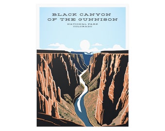 Black Canyon of the Gunnison Park | Aesthetic Poster 18" x 24"