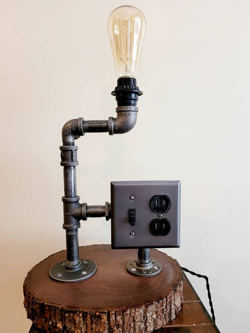 Industrial Lamp and Charging Station Etsy