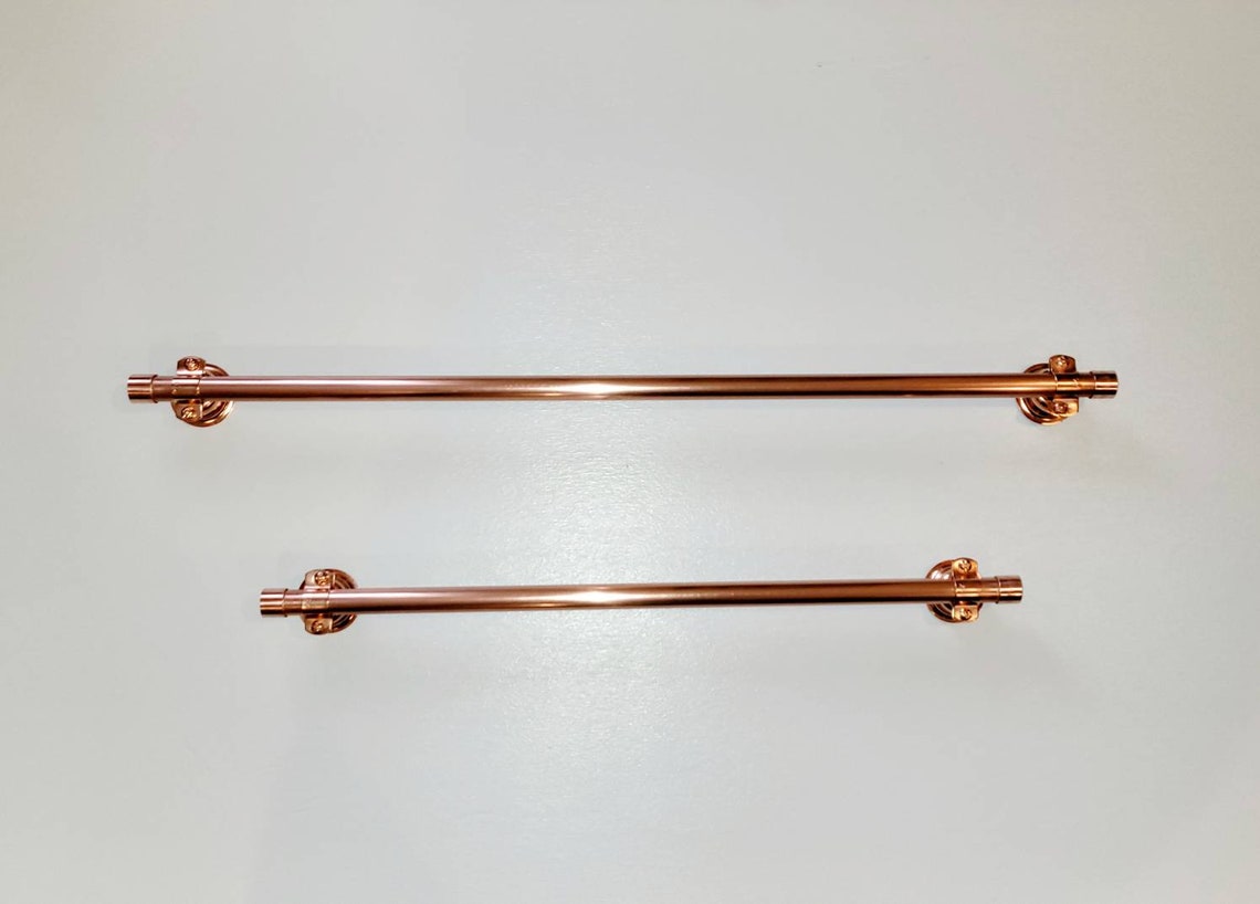 Copper Bathroom Towel Bars and Toilet Paper Holder - Etsy