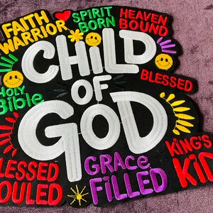 Child of GOD embroidery patch, colorful