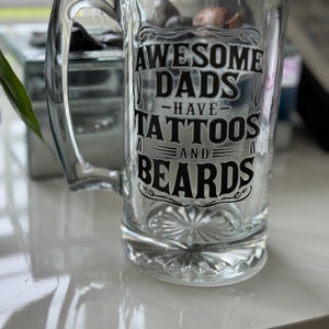 Personalized gift for Dad, stein, Beer Mug, Fathers Day Gift, Husband Gift,  Dad Established