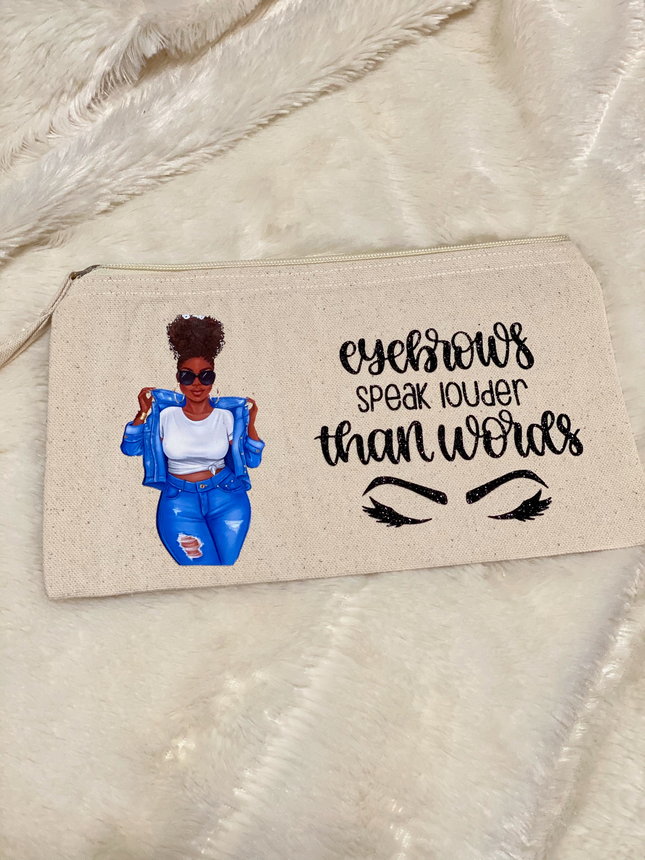 Cosmetic Bag Personalization Beauty Make up Bridal | Etsy