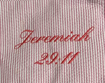 Personalized embroidered Bible Cover, Book/planner Cover,  Personalized Gift, Gift for Her, Monogram Bible Cover, gifts under 50
