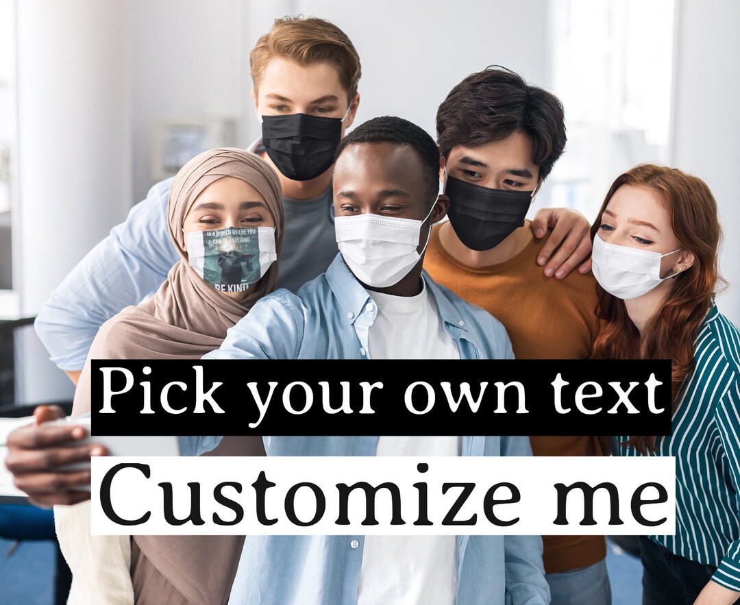 Customized Face Mask Funny Sayings Mask Humor Mask Face Etsy
