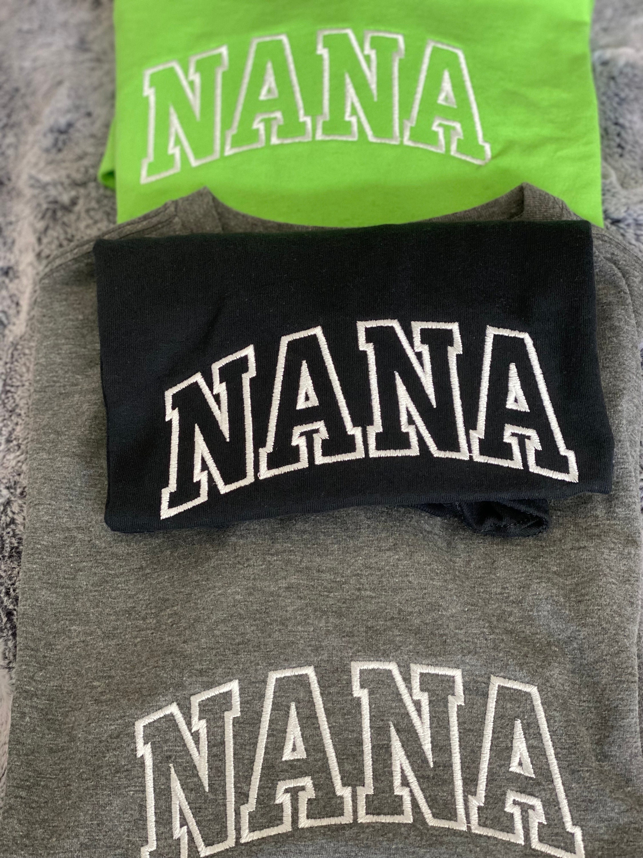 Embroidered Nana Shirt - Etsy