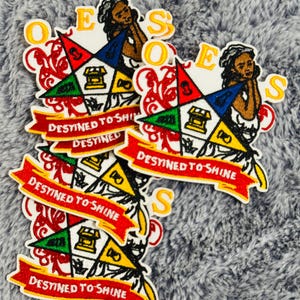 Destined to Shine, OES, daughters, DOI, Sistar embroidery patch