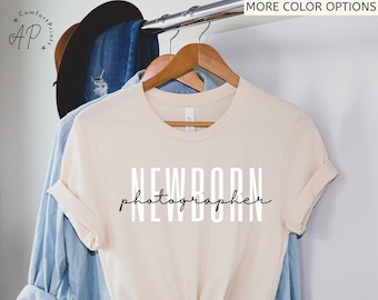 Pasgeboren fotograaf shirt, baby fotografie T-shirt, baby Whisperer trui