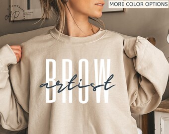 Brow Artist Sweatshirt, Brow Therapist Esthetician Sweater, Eyelash Extension Shirt, Lash Tech Gift, Mascara Lover T-Shirt