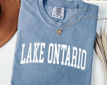 T-shirt Lake Ontario Comfort Colors®, T-shirt à manches longues Lake Ontario, Cadeau Lake Life