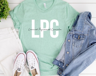LPC Counselor T-Shirt: Licensed Professional Counselor Tee