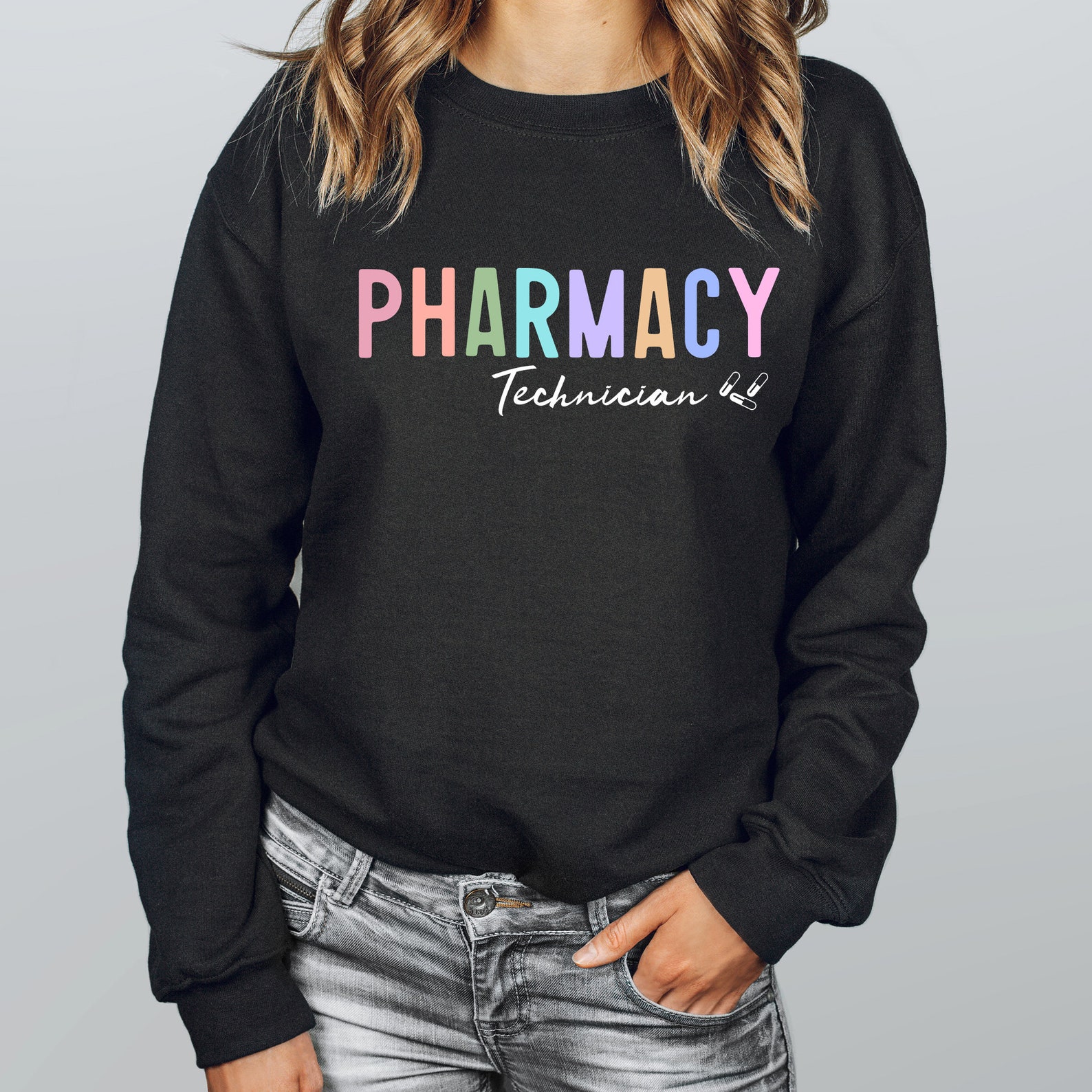 Pharmacy Technician Sweater Pharmacy Gift Sweatshirt RX | Etsy