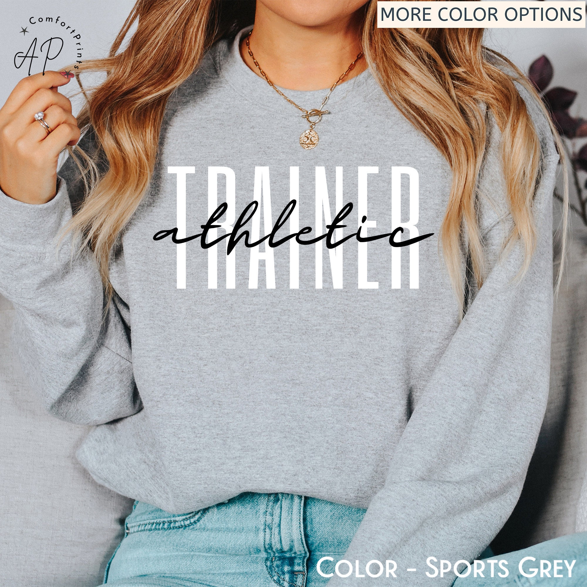 Athletic Trainer Sweatshirt Sport Medicine Sweater AT Shirt Etsy