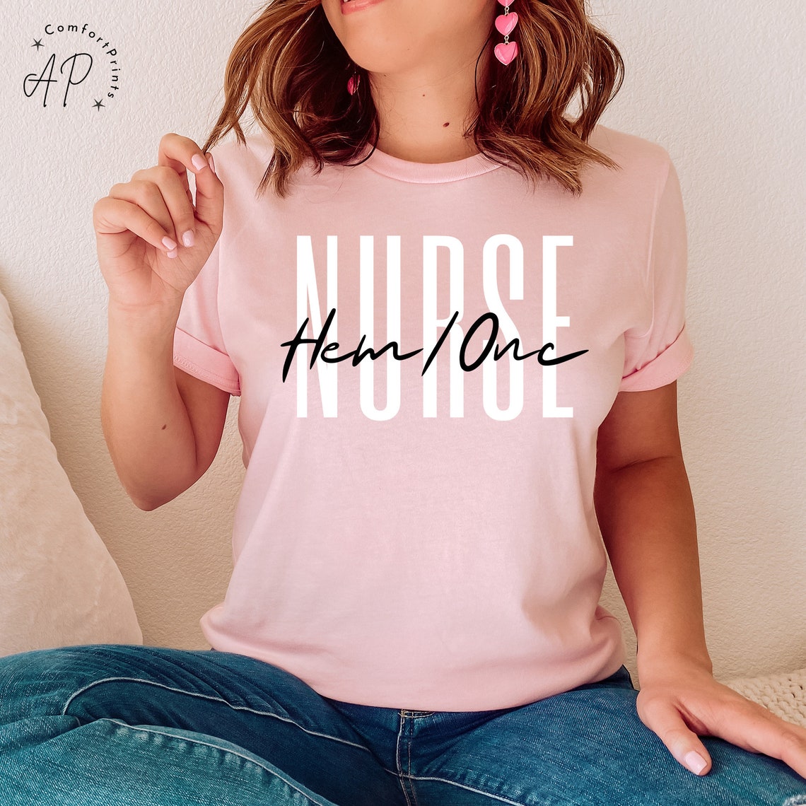 Hem Onc Nurse Shirt, Pediatric Hematology Oncology T-shirt, Cancer ...