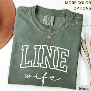Line Wife Comfort Colors® Shirt, Lineman Wife T-Shirt, Linewife Tee, Gift for Electrician Spouse