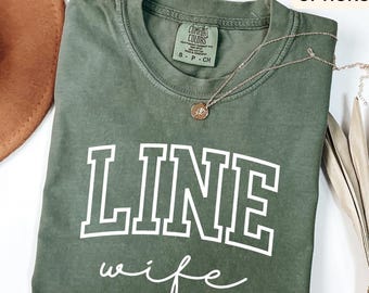 Line Wife Comfort Colors® Shirt, Lineman Wife T-Shirt, Linewife Tee, Gift for Electrician Spouse