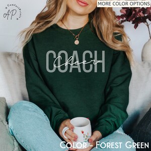 Cheer Coach Sweatshirt, Cheerleading Sweater, Game Day Shirt, Cheer Coach Gift T-Shirt, Cheer Squad Sweatshirt, Cheerleading Mom Shirt image 2