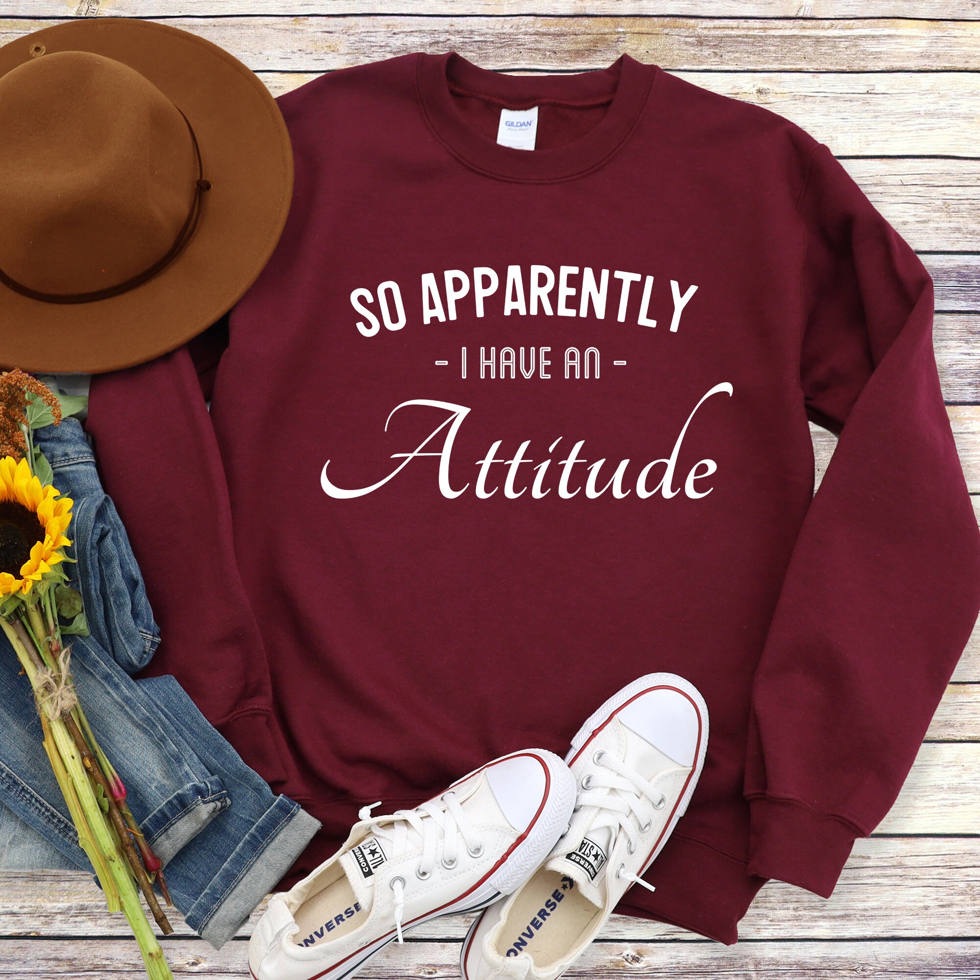 Buy So Apparently I Have an Attitude Sweatshirt Funny Online in India - Etsy