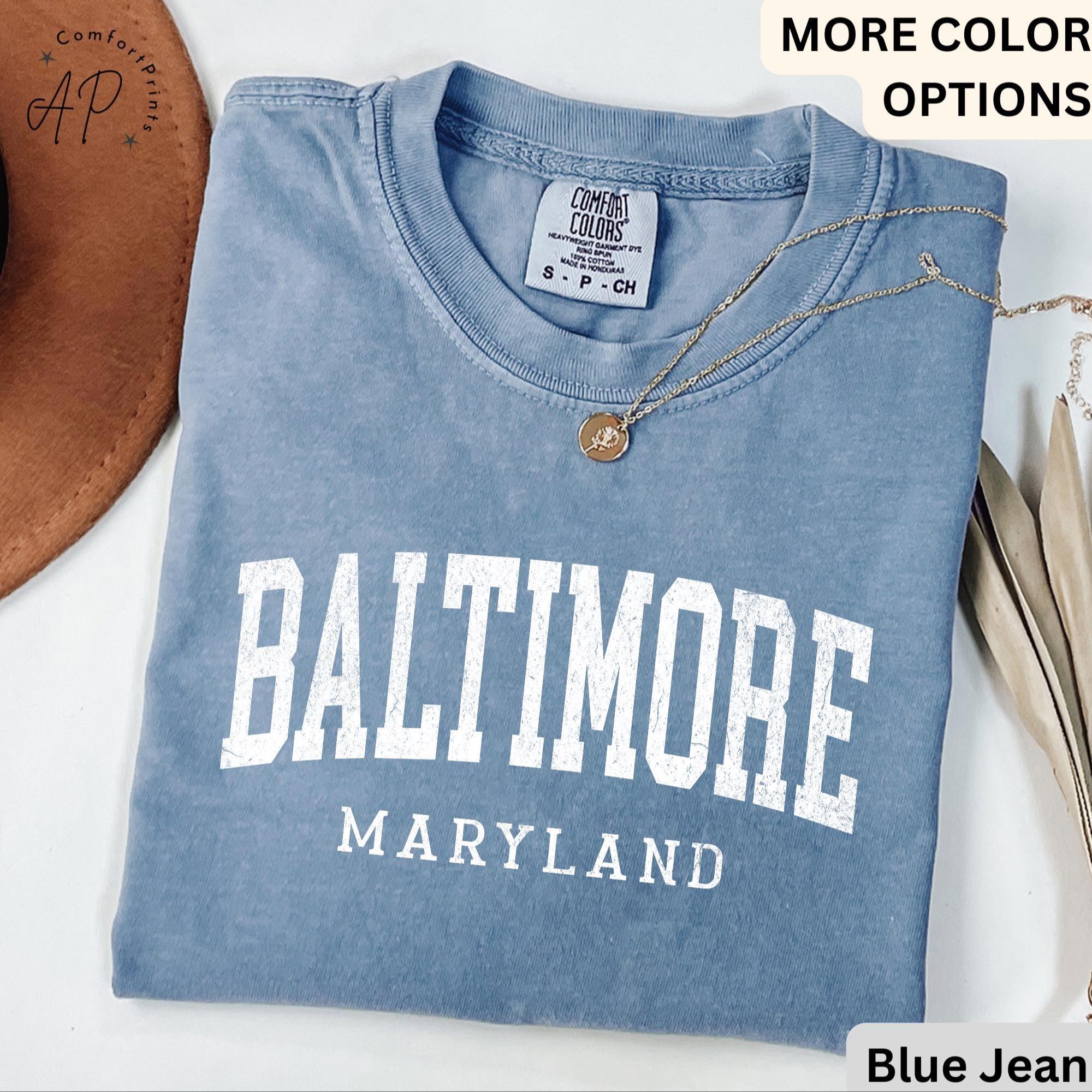 custom dress shirts baltimore Baltimore Comfort Colors® T-shirt, Baltimore Maryland Souvenir Shirt, Gift  for Baltimore Traveler