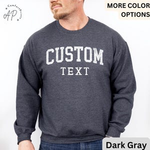 Custom Text Sweatshirt: Personalized Unisex Cotton-Blend Hoodie