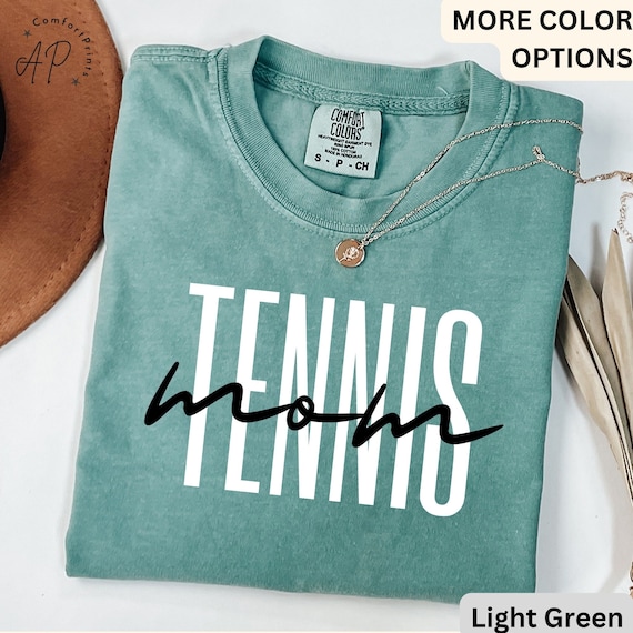 Tennis Mom Comfort Colors® Shirt, Tennis Mama T-Shirt, Sports Mom Tee, Gift for Tennis Moms