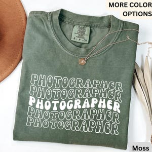 Photographer Retro Comfort Colors® Shirt, Photography Lover T-Shirt, Gift For Photographer Tee, Camera Professional