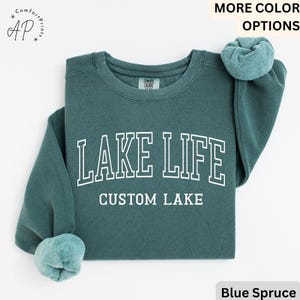 Personalized Lake Life Sweatshirt, Custom Lake House Sweater, Lake Vacation Shirt, Gift for Beach Lover