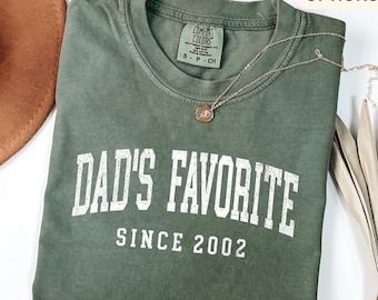 Dad’s Favorite Comfort Colors® T-Shirt, Daddy’s Favorite Daughter Shirt, Favorite Child Tee, Gift for Funny Sibling Rivalry