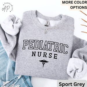 Pediatric Nurse Sweatshirt, PEDS Sweater, PICU Pediatric Nurse Hoodie, Gift for Pediatric Nurse