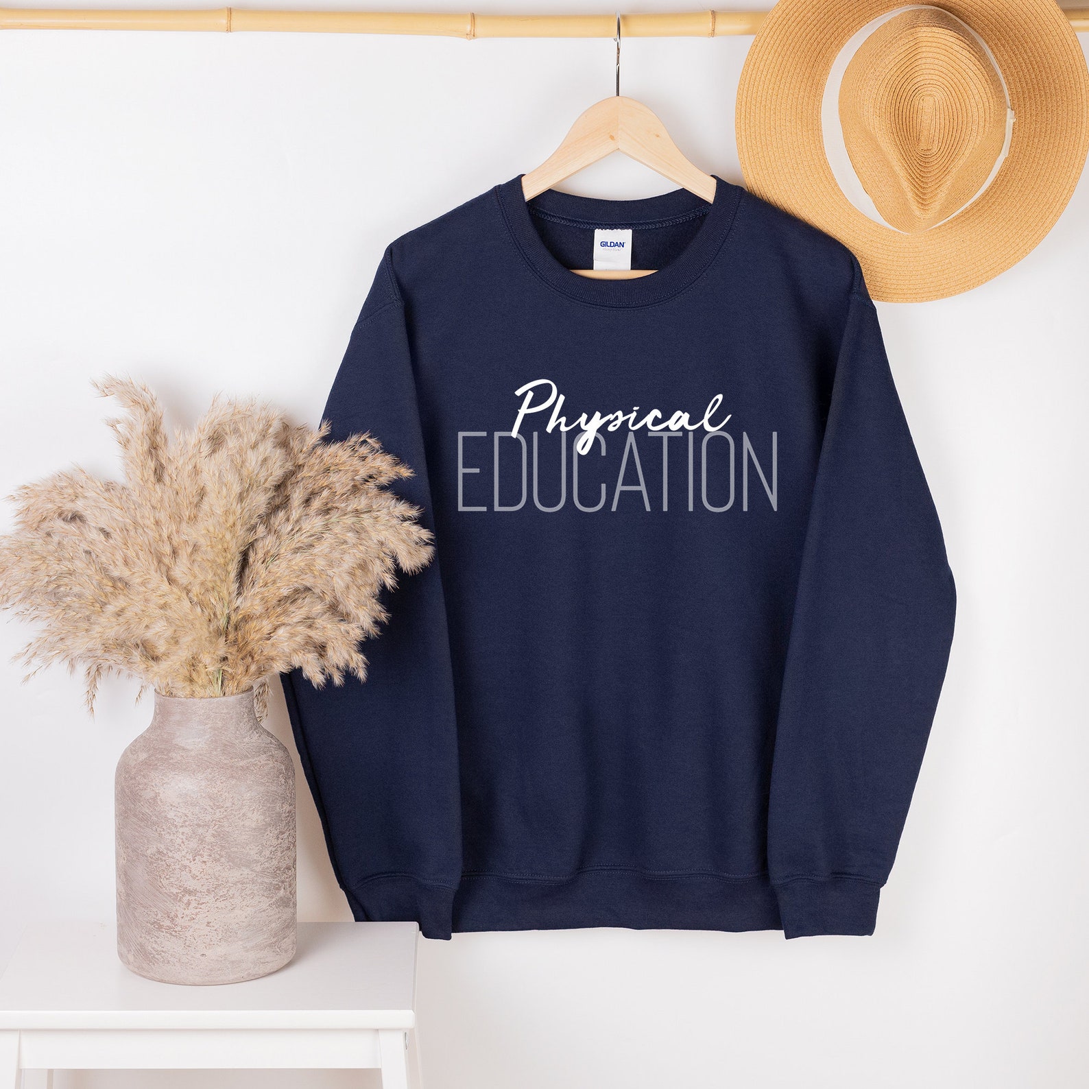Physical Education PE Teacher Sweatshirt Phys Ed Teacher Etsy