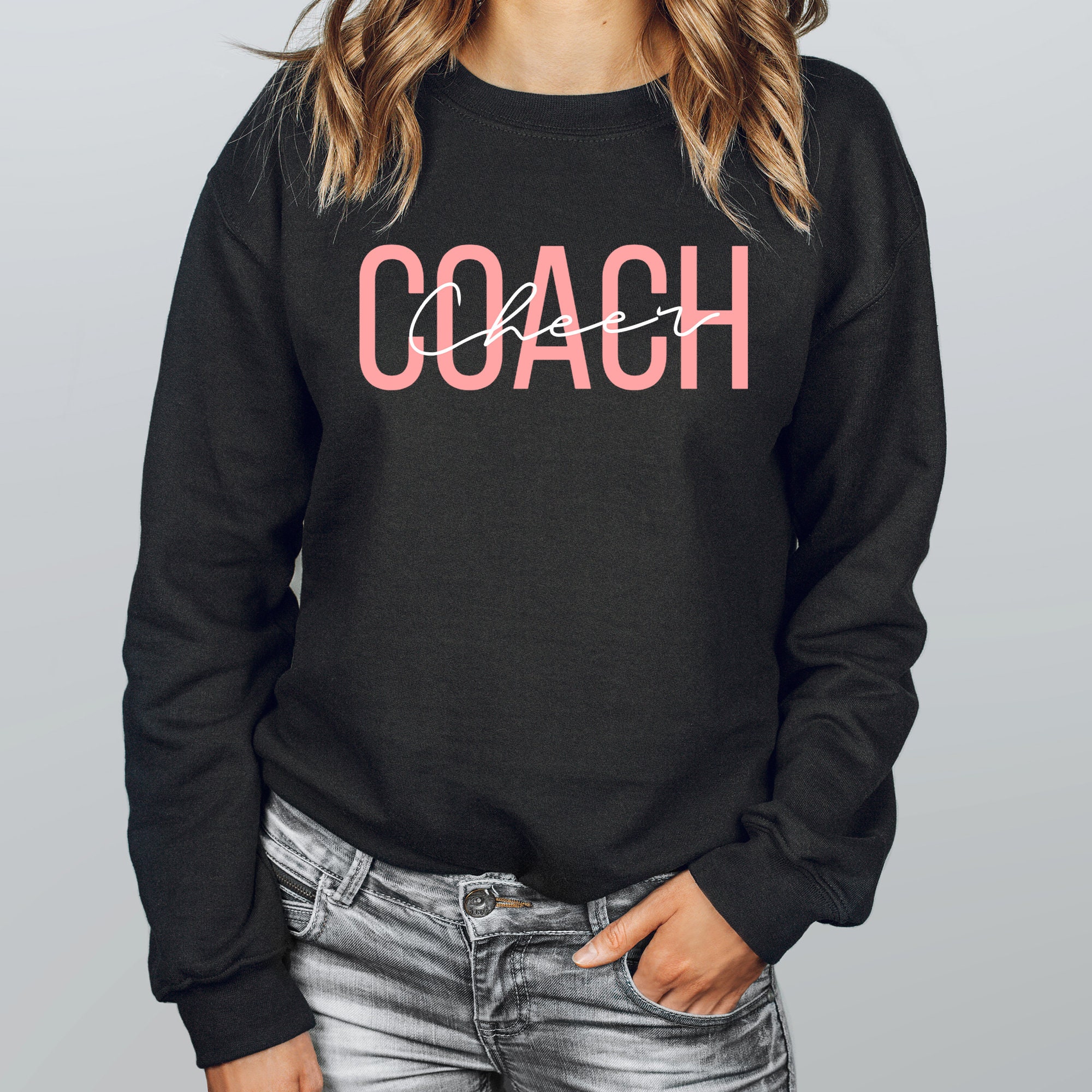 Cheer Coach Sweatshirt Cheerleading Sweater Game Day Shirt Etsy