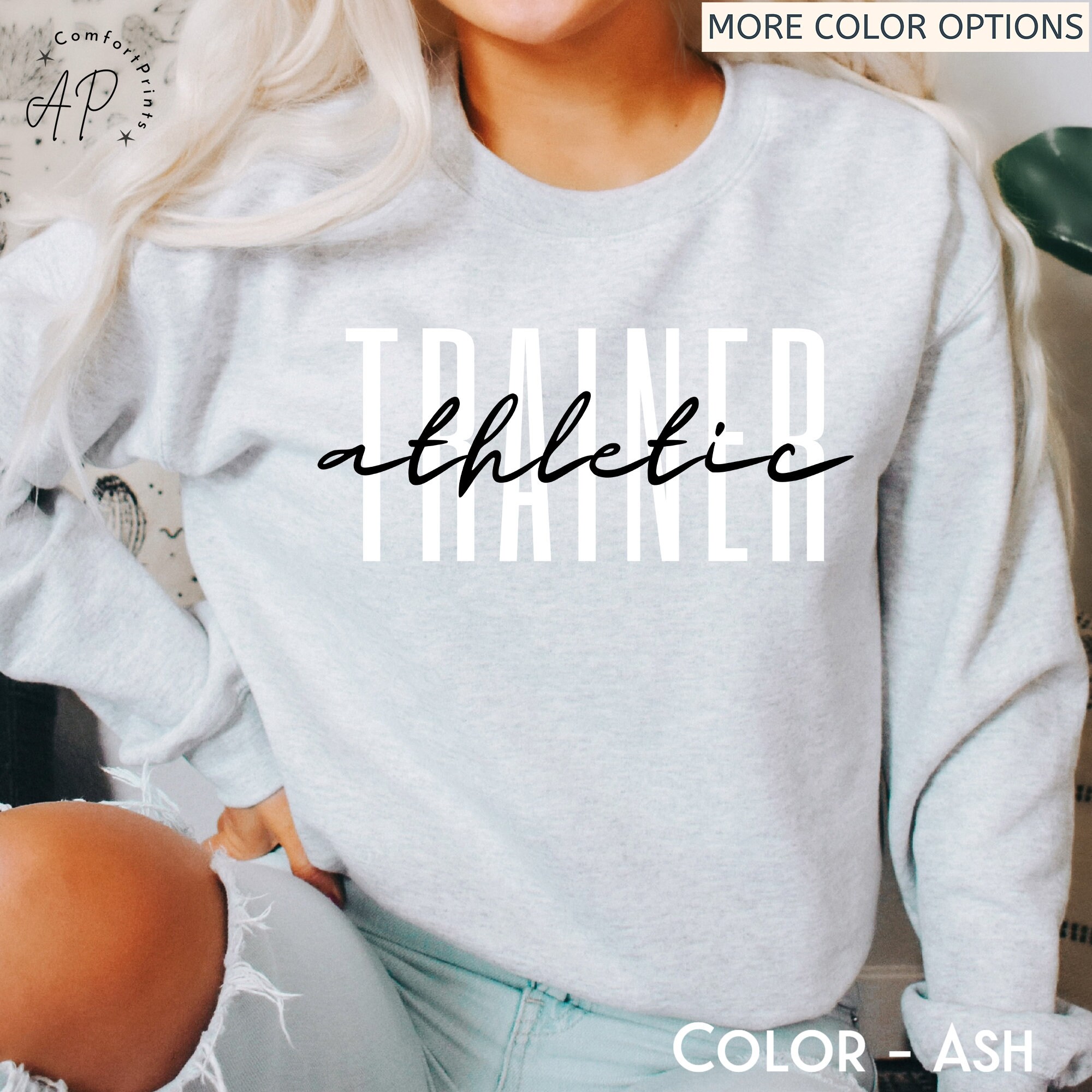 Athletic Trainer Sweatshirt Sport Medicine Sweater AT Shirt Etsy