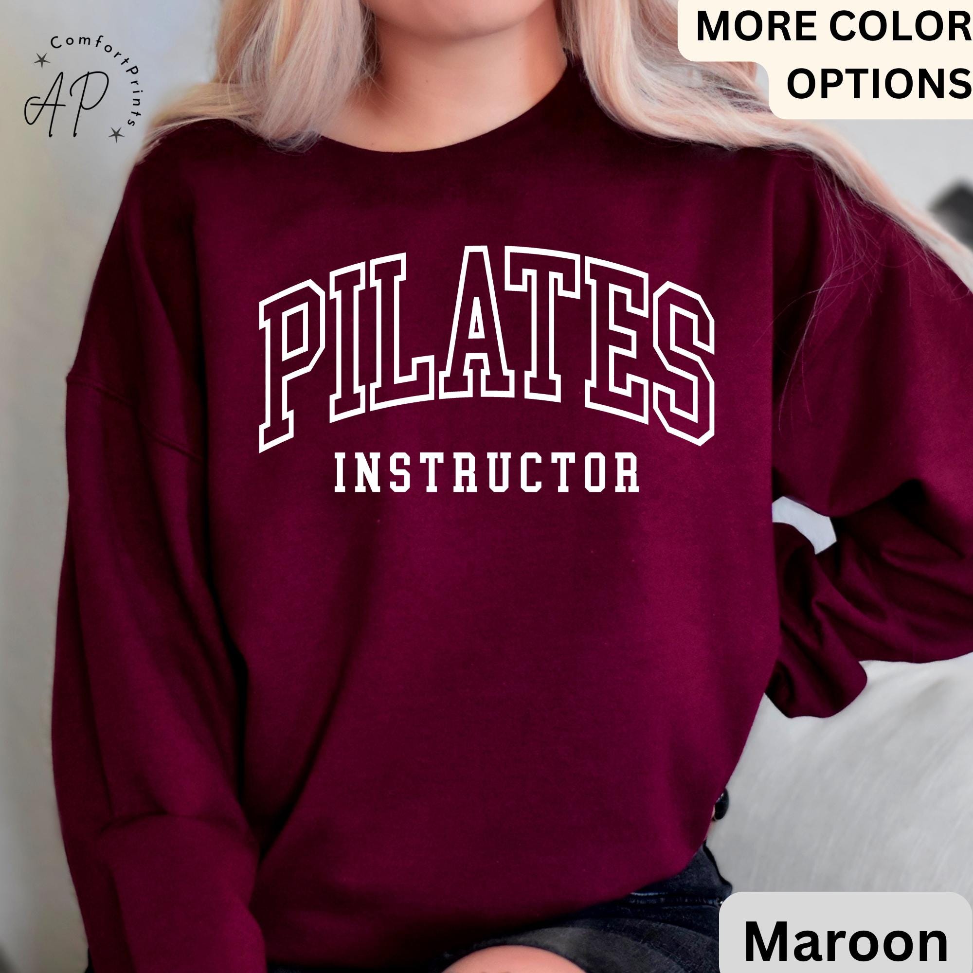 Pilates Instructor Sweatshirt: Cotton Blend Pilates Life Sweater - Etsy
