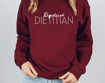 Registered Dietitian Sweatshirt | Dietitian Nutritionist Sweater | RD Sweater and Shirt | Graduation Gift for Dietitian Hoodie