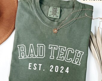 Rad Tech Comfort Colors® T-Shirt, Radiologic Technologist Shirt, Radiographer Tee, Radiology, MRI Tech, X-Ray Technician