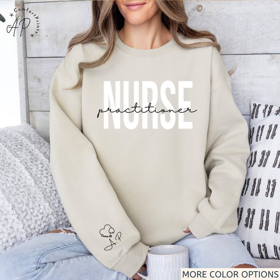 Crewneck Sweatshirt Sweater Nurse Trendy Nurse Crewneck Sweatshirt