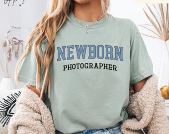 T-shirt photographe nouveau-né Comfort Colors®, chemise photographie bébé, t-shirt Baby Whisperer