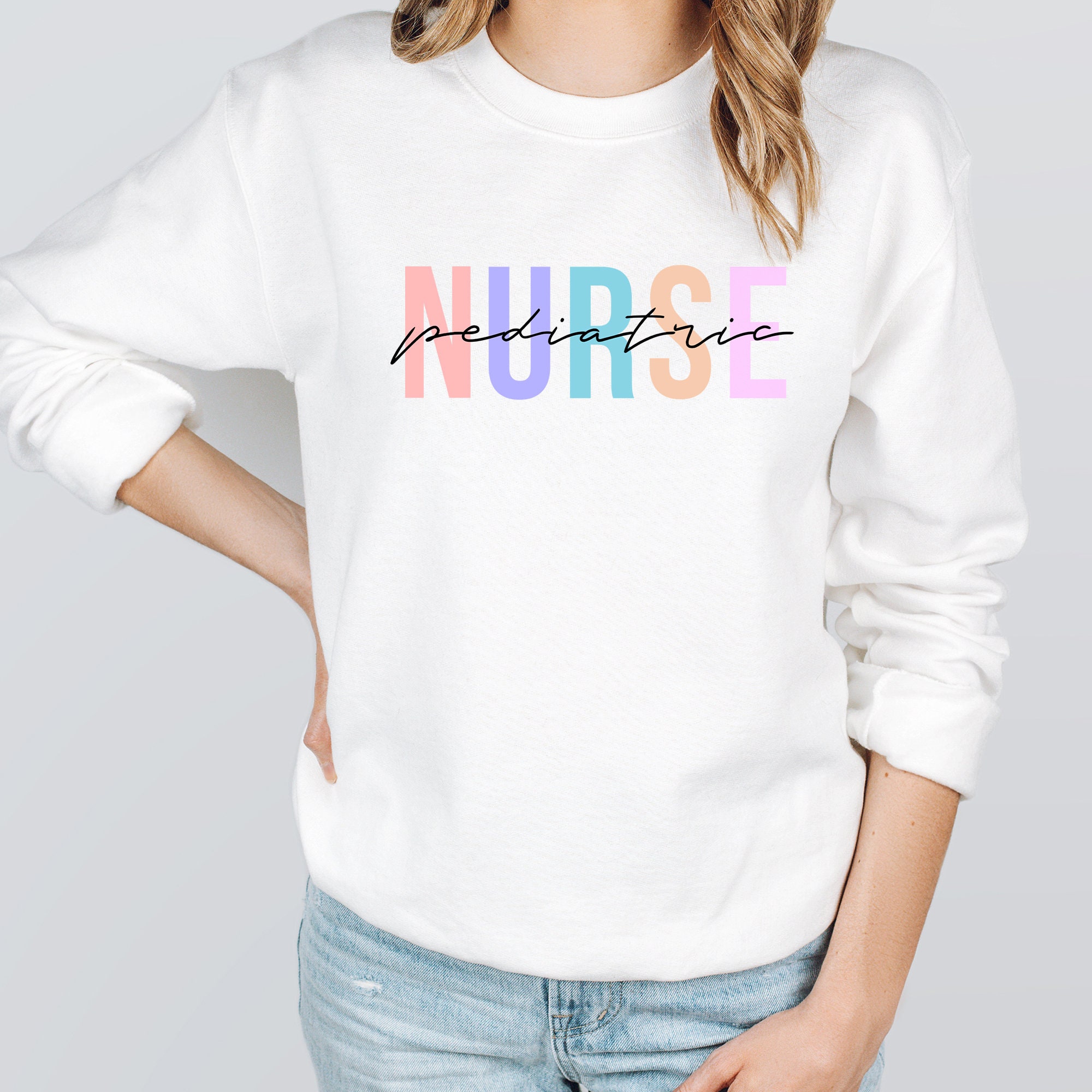 Pediatric Nurse Sweatshirt Gift for Nurse Nursing School Etsy UK