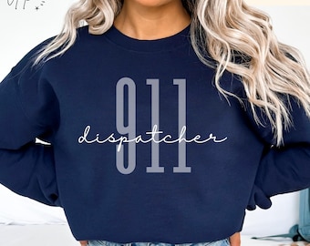 Sudadera de despachador del 911, suéter de emergencia, sudadera con capucha de regalo para despachador, personal de primera respuesta, despachador médico de emergencia