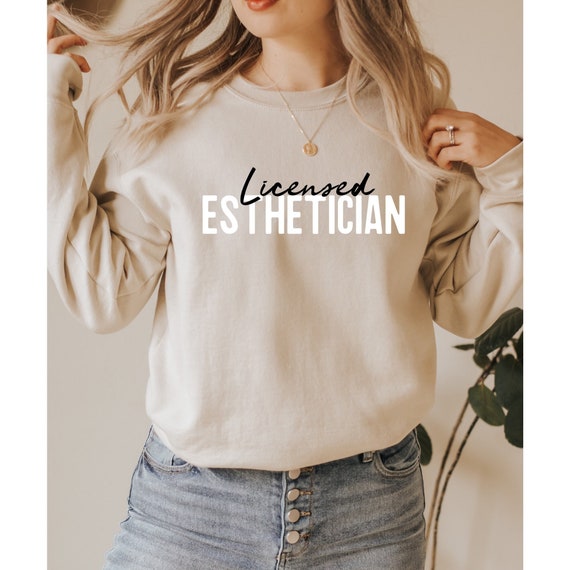 Esthetician Sweatshirt Licensed Skin Care LE Sweater | Etsy
