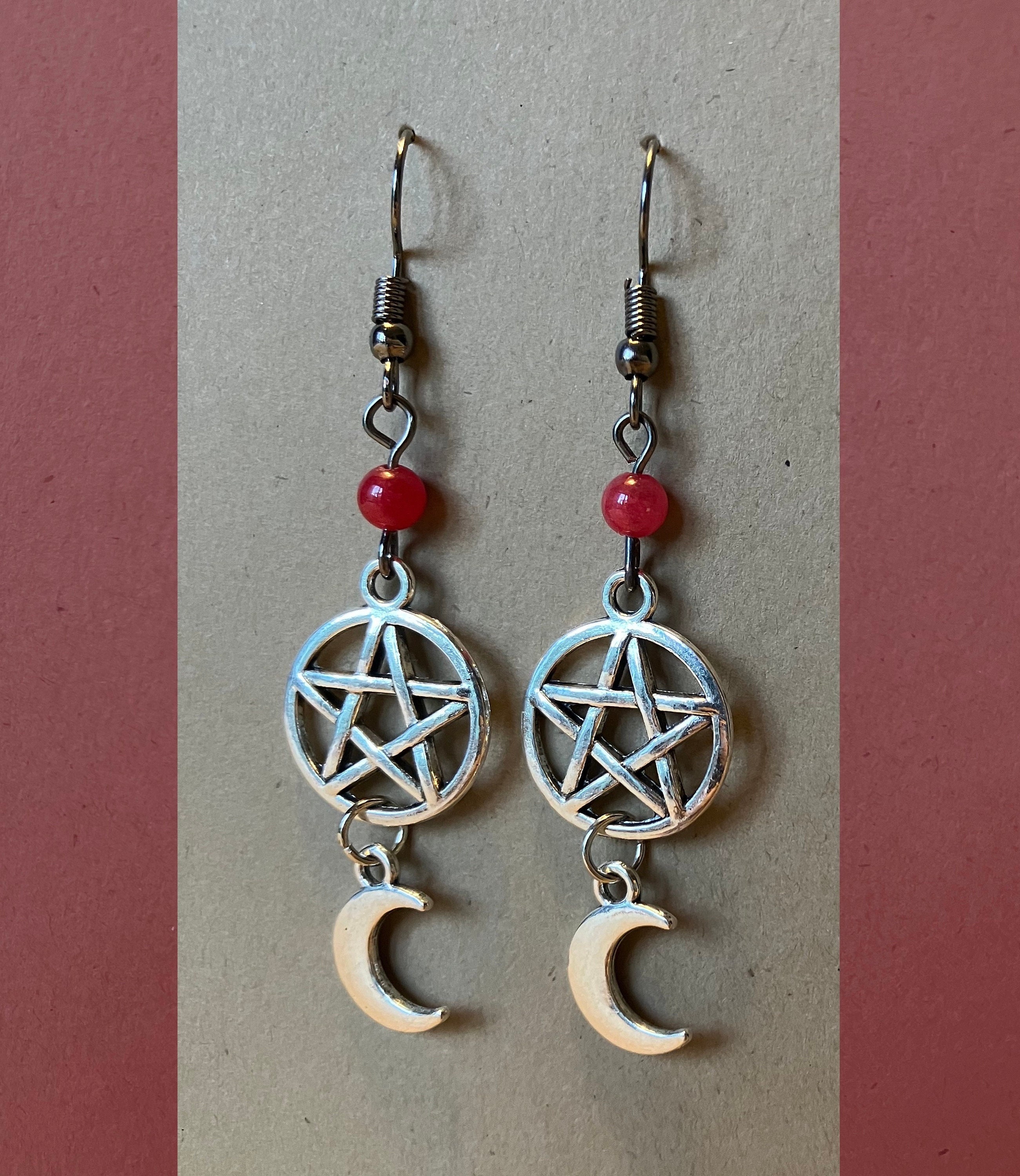 公式通販 - 人気アイテム多数 Pentacle & Etsy - Earrings Dangle Moon Crescent その他
