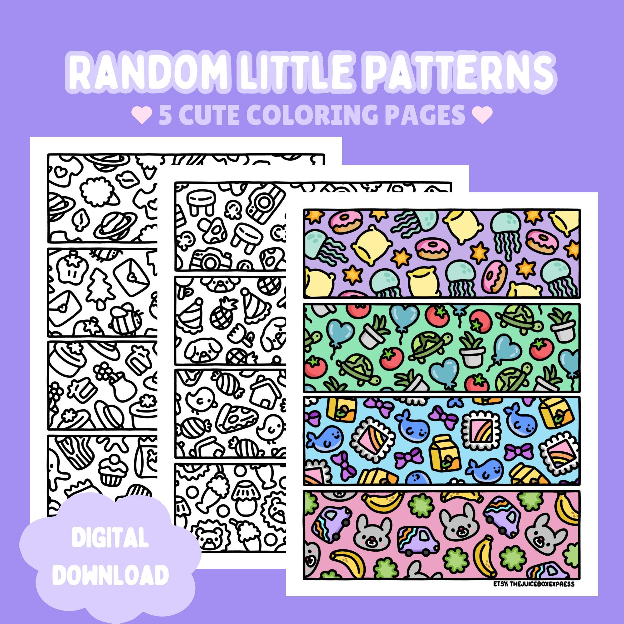Random Little Patterns — coloring book cover