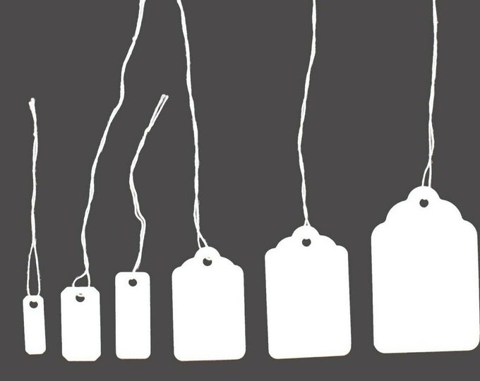 Mini Price Tags, Jewelry Tags, Gift Tags, Small Price Tags, Kraft