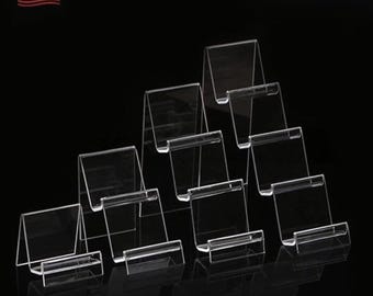 Clear Acrylic Purse & Wallet Organizer – Display Stand Shelf for Jewelry, Clutches and Books (4 Styles)